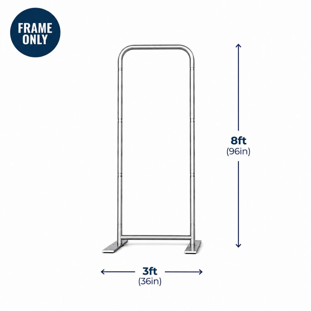 3ft Straight Tension Fabric Backdrop Frame – Frame Only